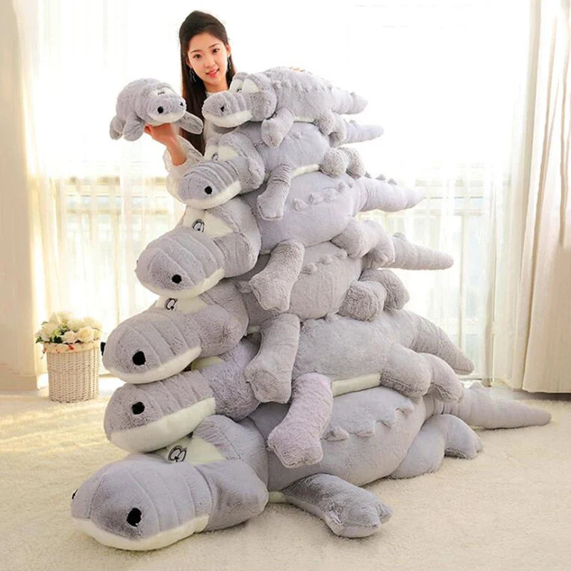 Crocodile Plush Toy - Long Soft Cushion, 24-51" | 60-130 cm — image 1