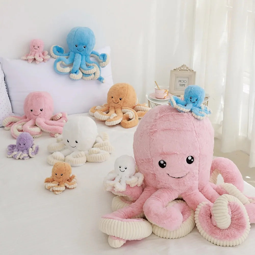Plushie Fuzzy Lounging Octopus, Five Colors, 0.59-2.6' | 18-80cm — image 3
