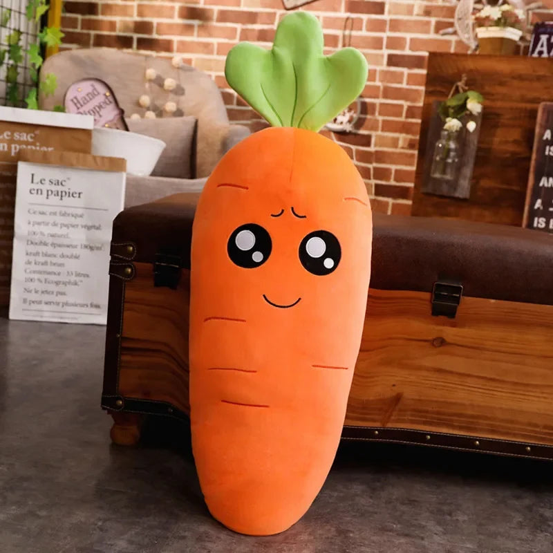 Smiling Carrot Plush | Soft Veggie Pillow Doll, 18–43" | 45–110 cm — image 11
