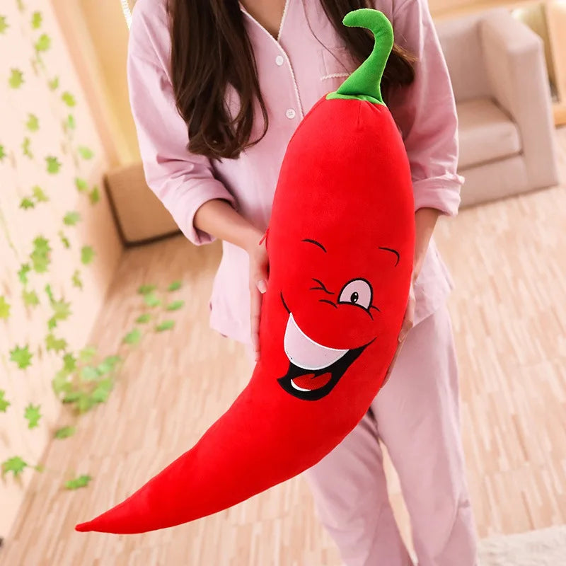 Red Chili Plush Pillow - Long Soft Pepper Cushion, 31-39" | 80-100 cm — image 9