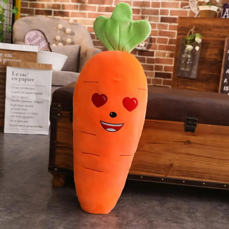 Smiling Carrot Plush | Soft Veggie Pillow Doll, 18–43" | 45–110 cm — image 8