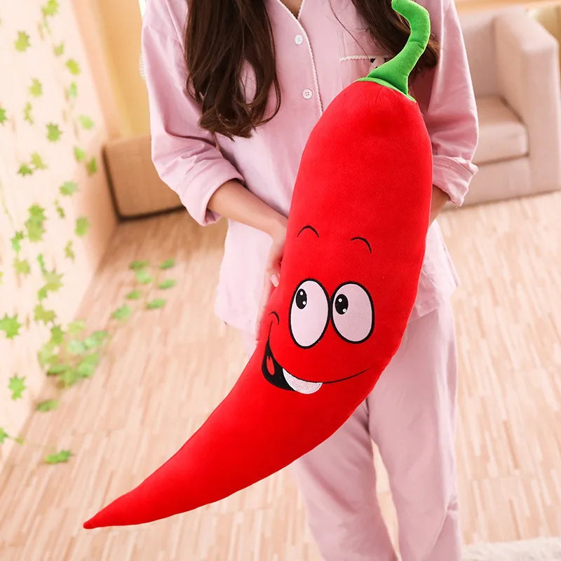 Red Chili Plush Pillow - Long Soft Pepper Cushion, 31-39" | 80-100 cm — image 10