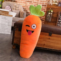 Smiling Carrot Plush | Soft Veggie Pillow Doll, 18–43" | 45–110 cm — image 10