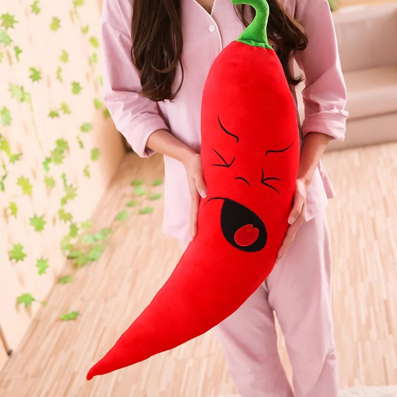 Red Chili Plush Pillow - Long Soft Pepper Cushion, 31-39" | 80-100 cm — image 6