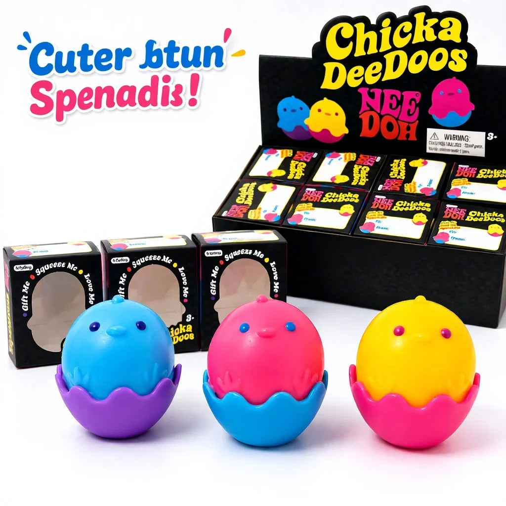 Chick Egg Squishy — Peelable Shell Stress Relief Squeeze Toy – product image 2