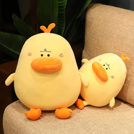 Funny Lips Duck Plush Toy - Soft Round Duck Pillow, 12-16" | 30-40 cm — image 1