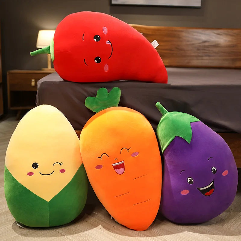 Smiling Vegetable Plush Toy, Four Veggies, 12-20" | 30-50 cm — image 4