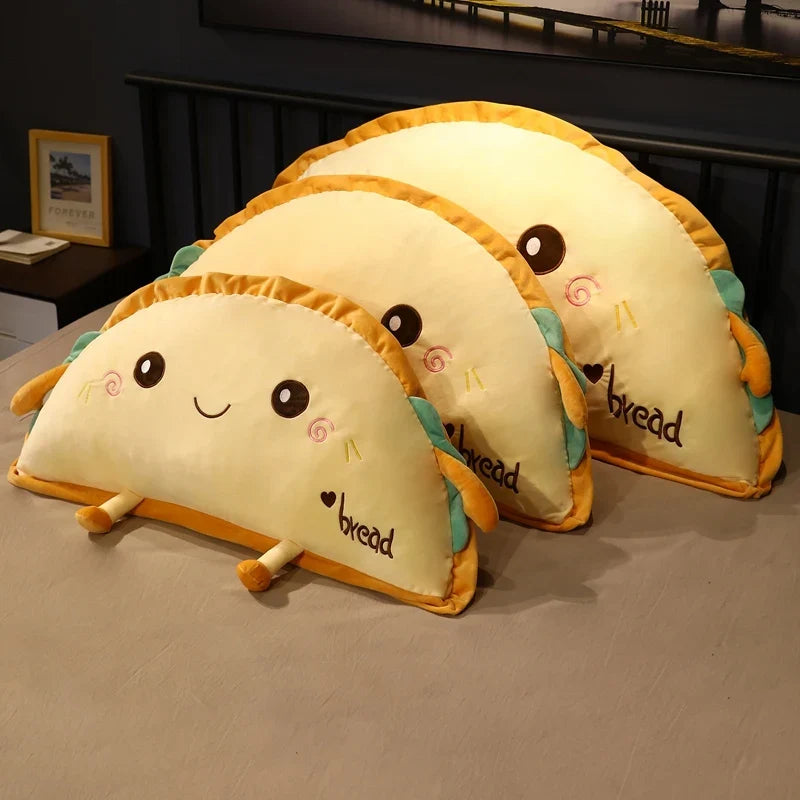 Giant Semicircle Toast Bread Plush Pillow, 20-37" | 51-95 cm — image 2