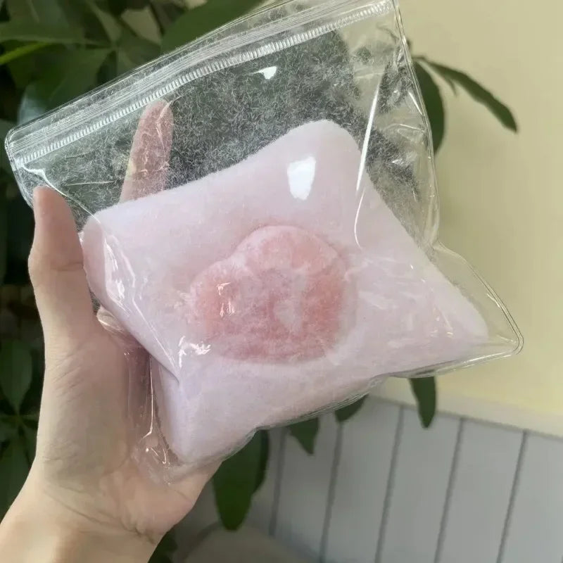 Handmade Silicone Big and Chunky Love Pillow Case Taba Squishy Toy with Flocking – product image 3