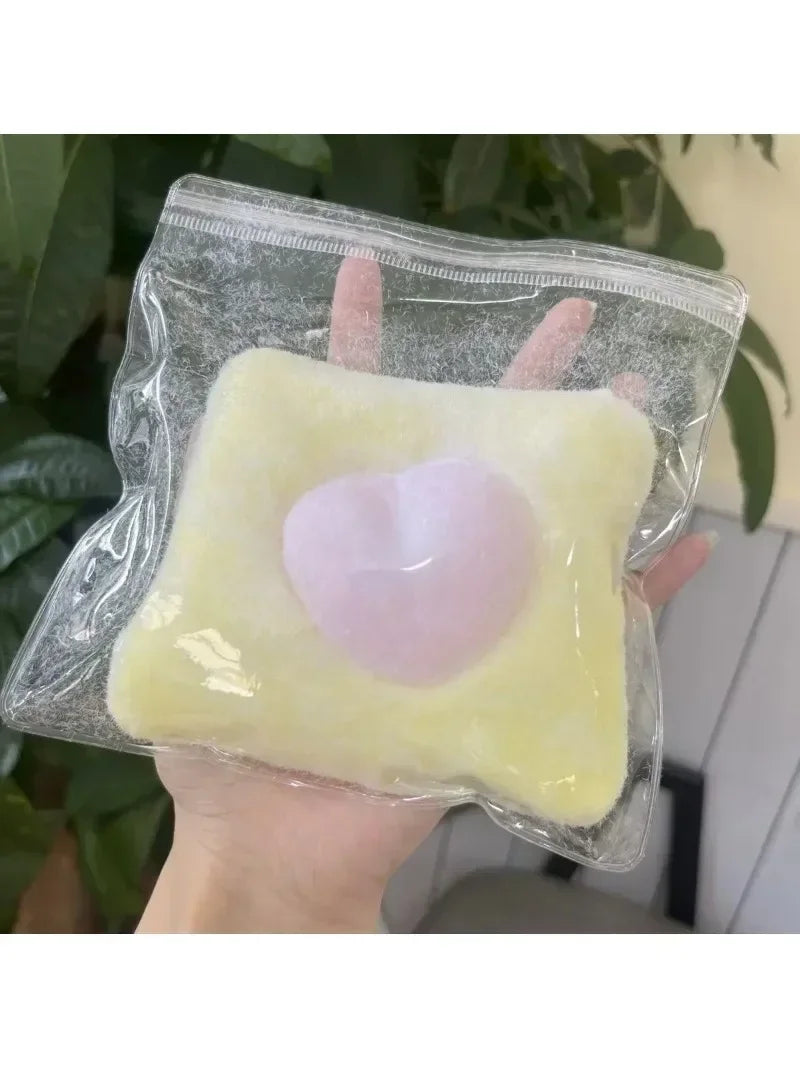 Handmade Silicone Big and Chunky Love Pillow Case Taba Squishy Toy with Flocking – product image 9