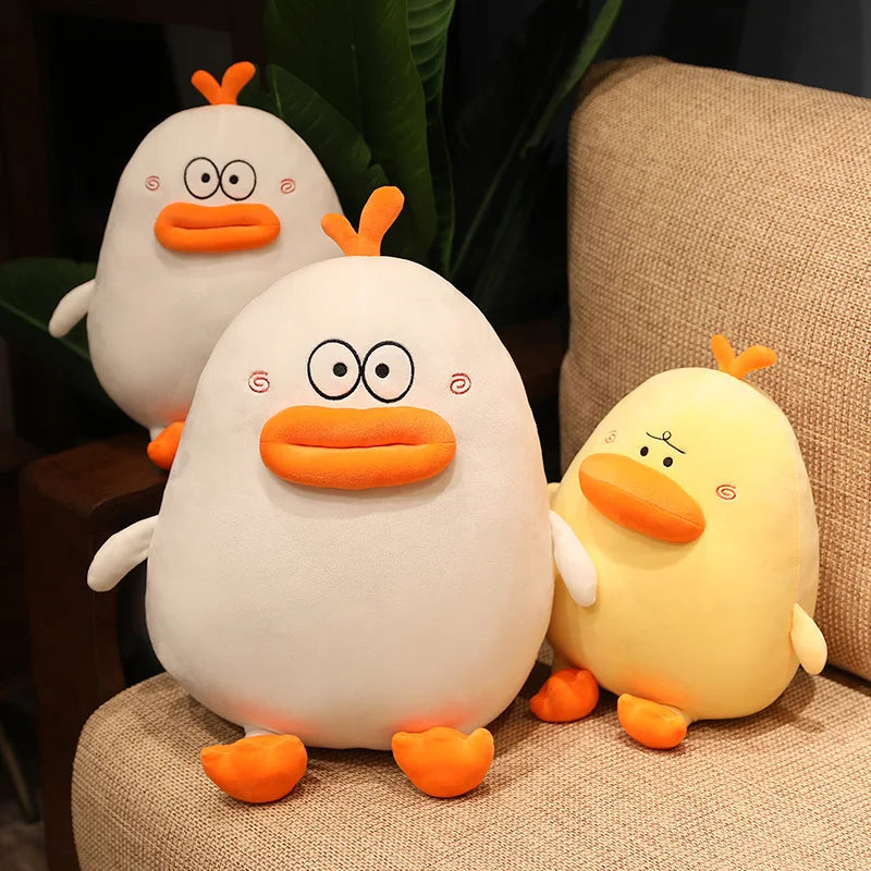 Funny Lips Duck Plush Toy - Soft Round Duck Pillow, 12-16" | 30-40 cm — image 2