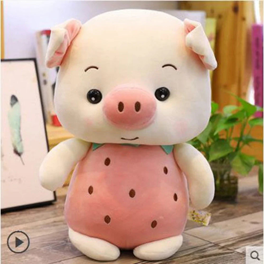 Stuffed Animal Pig or Rabbit in a Strawberry or Pineapple, 9-13"| 32-40 cm — image 7