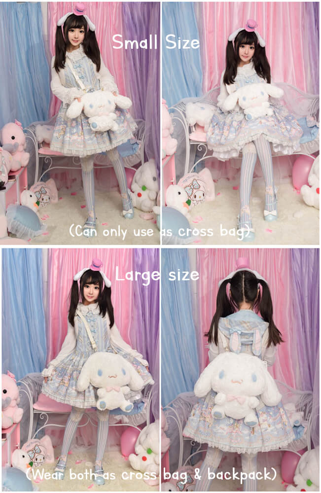 Kawaii Cinnamoroll Dog 2 Way Plush Bag — image 3