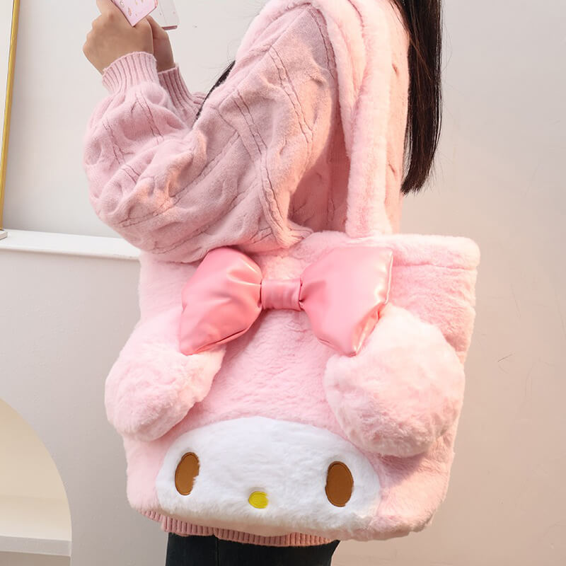 My Melody Face Large Capacity Plushie Tote — image 4