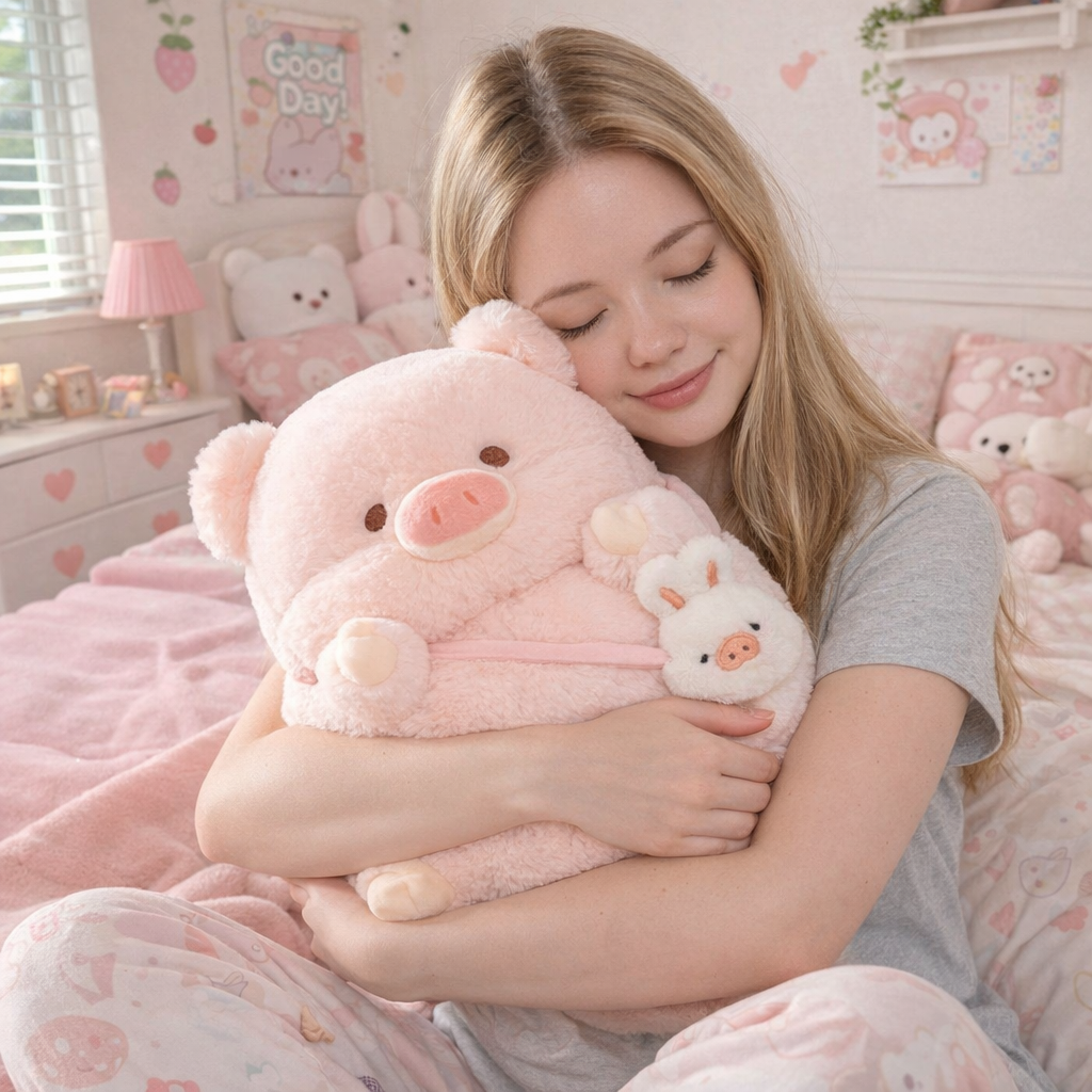 Peaches the Kawaii Pig Plushie — image 2