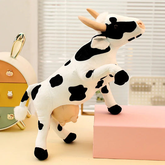 Standing Cow Plush | Poseable Farm Animal Doll, 15" | 38 cm — image 1