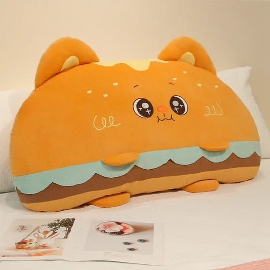 Hamburger Plush Pillow - Big Soft Burger Cushion, 24-35" | 60-90 cm — image 1