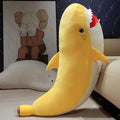 Banana Shark Plush Pillow - Funny Soft Stuffed Shark Cushion, 24-37" | 60-95 cm — image 7