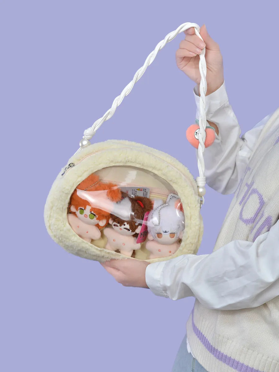 Cake Roll Plushie Shoulder Bag, 11"x9" | 28x23 cm — image 2