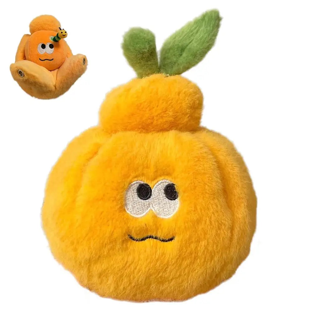 Peelable Orange Segments Plush Keychain | Lifelike Simulation Fruit Toy — image 7