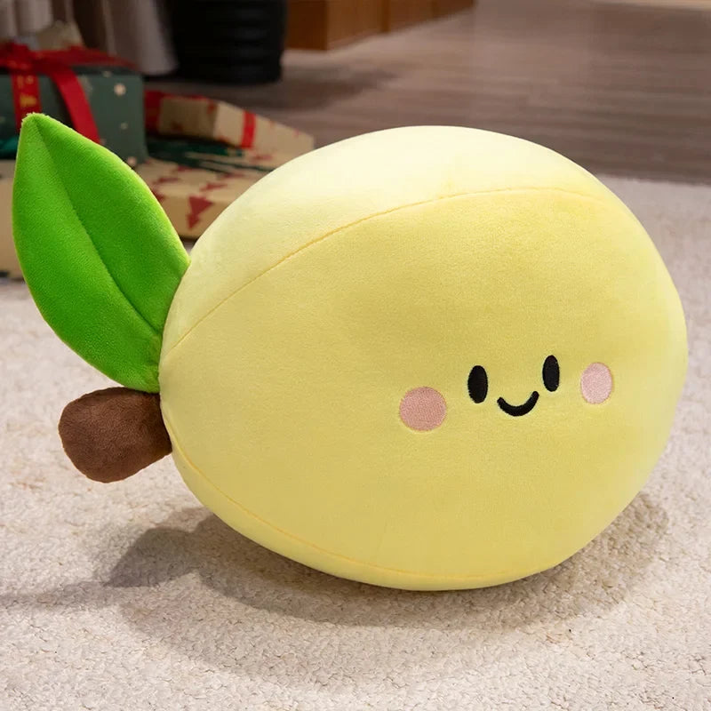 Smiling Fruit Plushies – Tomato, Lemon, Pear, Banana & More, 4-20" | 11-50 cm — image 7