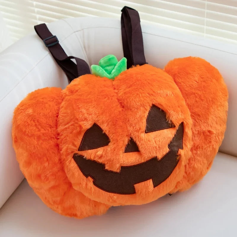Halloween Pumpkin Plush Trick-or-Treat Bag | Spooky Tote for Kids — image 6