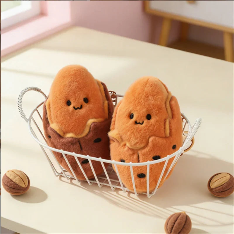 Baked Sweet Potato Plush Keychain | Peel-Away Charm, 5.5" | 14 cm — image 2