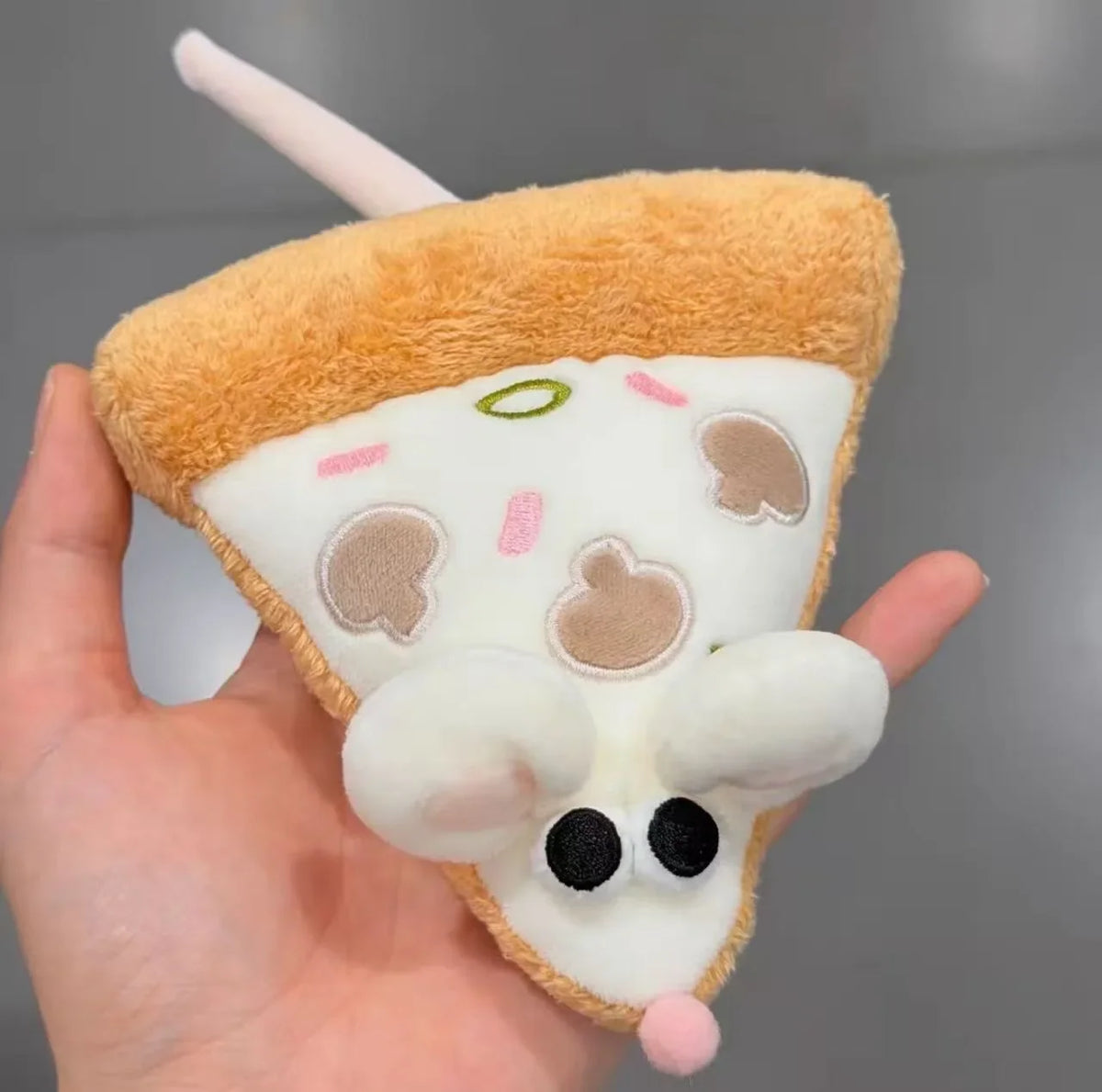 Pizza Mouse Stuffed Plush Toy | Mouse & Pizza Slice Set, 6\ | 15 cm" — image 9