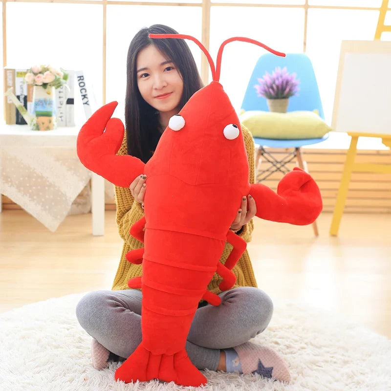 Jumbo Cartoon Red Lobster Plush Toy, 12-31" | 30-80 cm — image 2