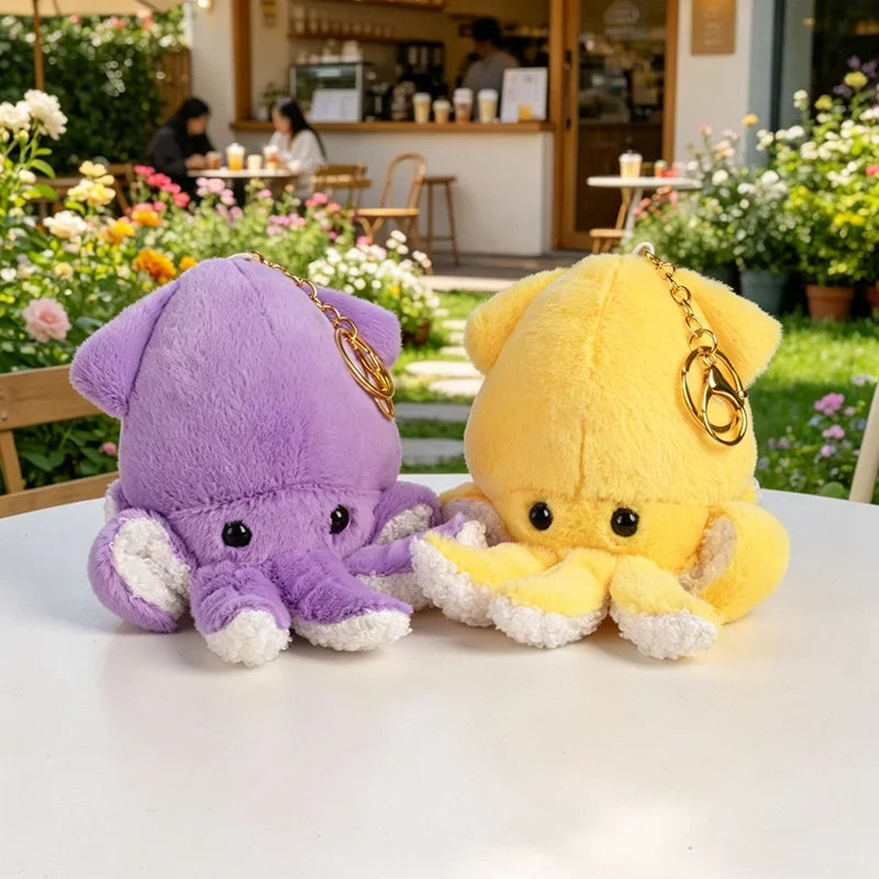 Mini Squid Plush Keychain | Aquatic Bag Charm — image 2
