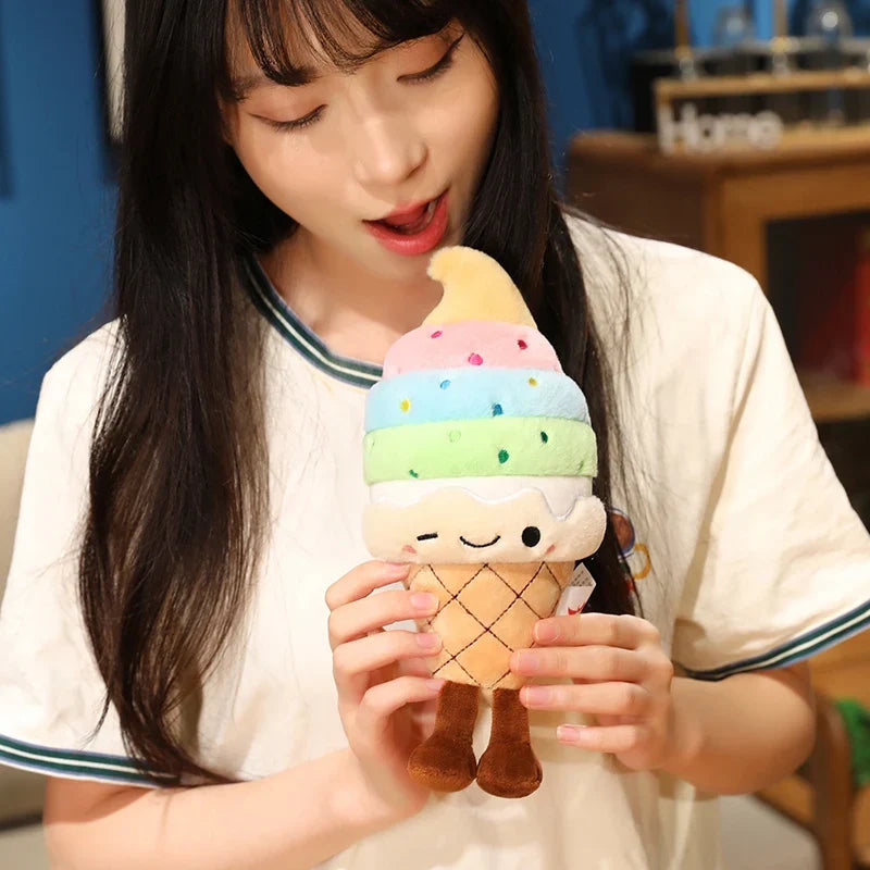 Ice Cream Cone Plush Toy | Stuffed Dessert Pillow, Multiple Flavors — image 6