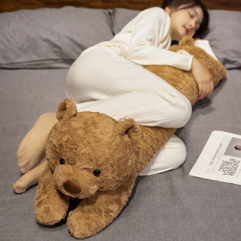 Long Fluffy Bear Snuggle Buddy Plushies — image 8