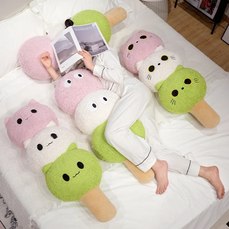 Dango Cat Plush Pillow - Soft Hanami Dumpling, 20-39" | 50-100 cm — image 4