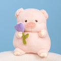 Flower-Holding Pig Plushie, Two Colors, 8-12" | 20-30 cm — image 10