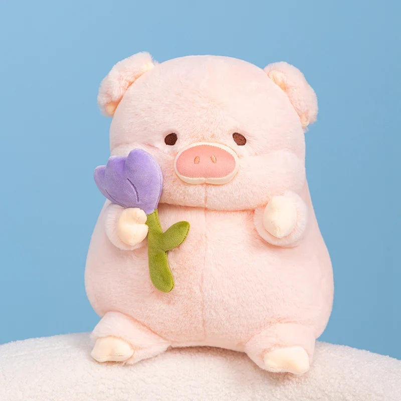 Flower-Holding Pig Plushie, Two Colors, 8-12" | 20-30 cm — image 10