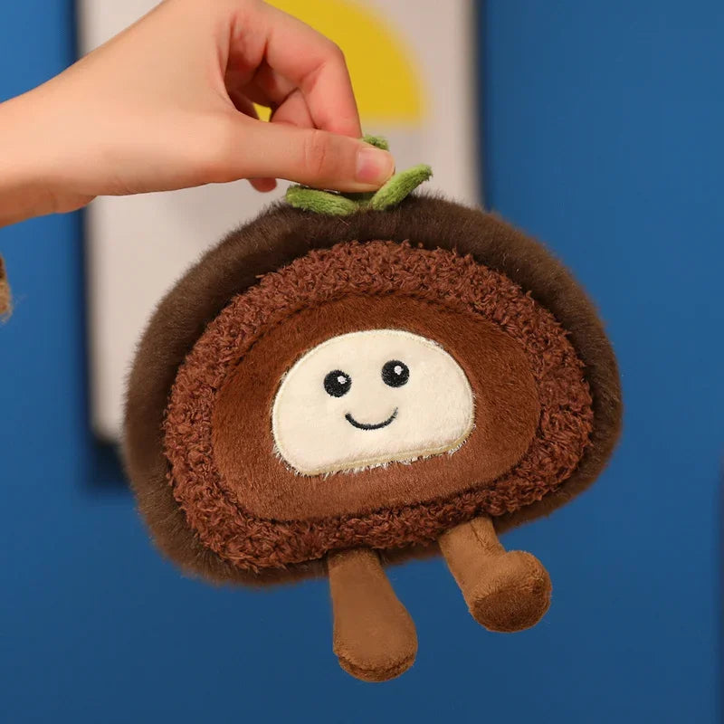Swiss Roll Plush Pillow | Stuffed Dessert Log Cake Toy, 4x6\ | 10x15 cm" — image 3