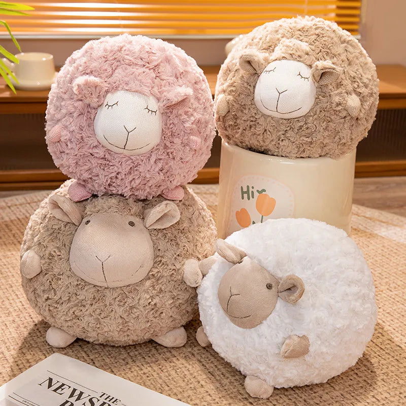 Fuzzy Sheep Plush Toy, Three Colors, 11" | 28 cm — image 6
