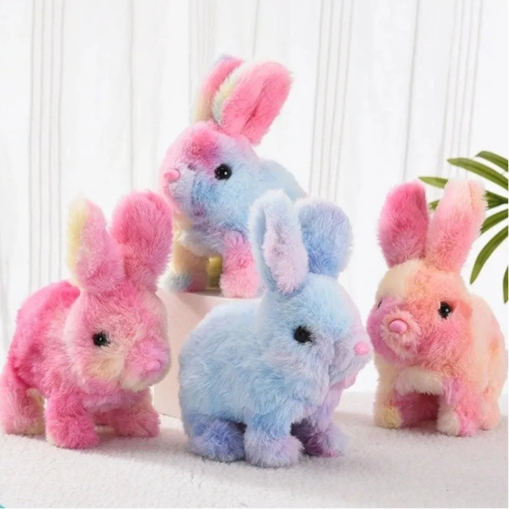 Tie-Dye Electric Bunny Plushie, 4" | 10 cm - Batteries not Included — image 5