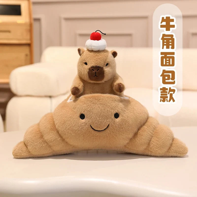 Ice Cream Capybara Plush Toy - Soft Dessert Animal & Nest, 8-13" | 20-33 cm — image 18