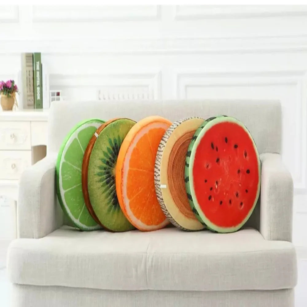 Sliced Fruit Seat Cushion Plushies, Six Styles, 13" | 32 cm — image 4