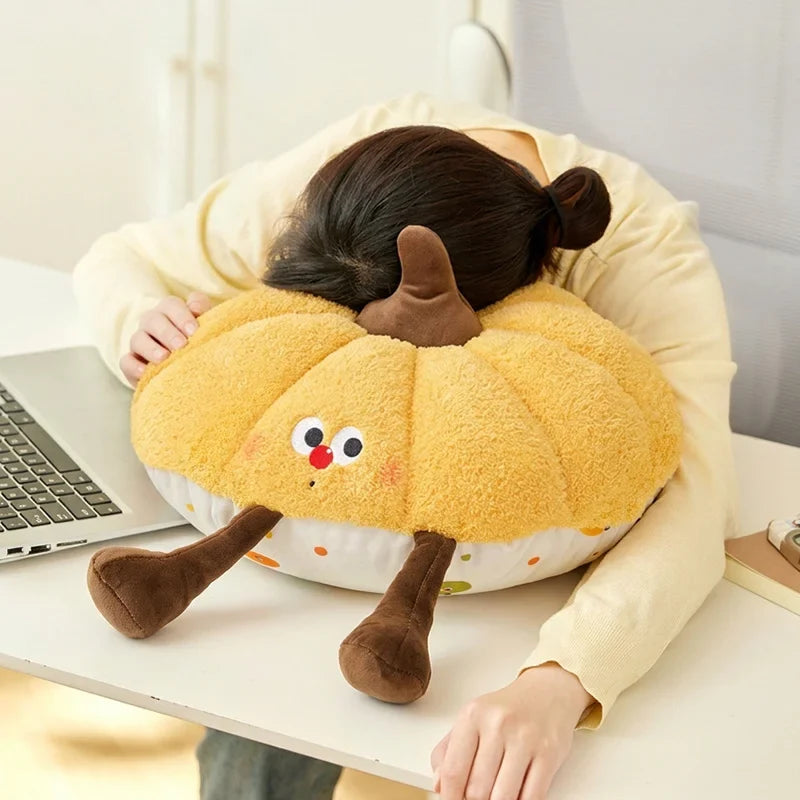 Pumpkin Plush Pillow - Soft Cartoon Gourd Cushion, 16" | 40 cm — image 3