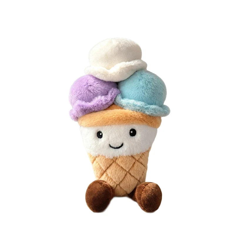 Ice Cream Scoop Plush Toy - Smiling Cone with Legs, 4-12" | 11-30 cm — image 9
