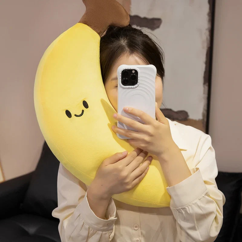 Cheerful Cartoon Fruit & Veggie Plushies, Many Varieties — image 3