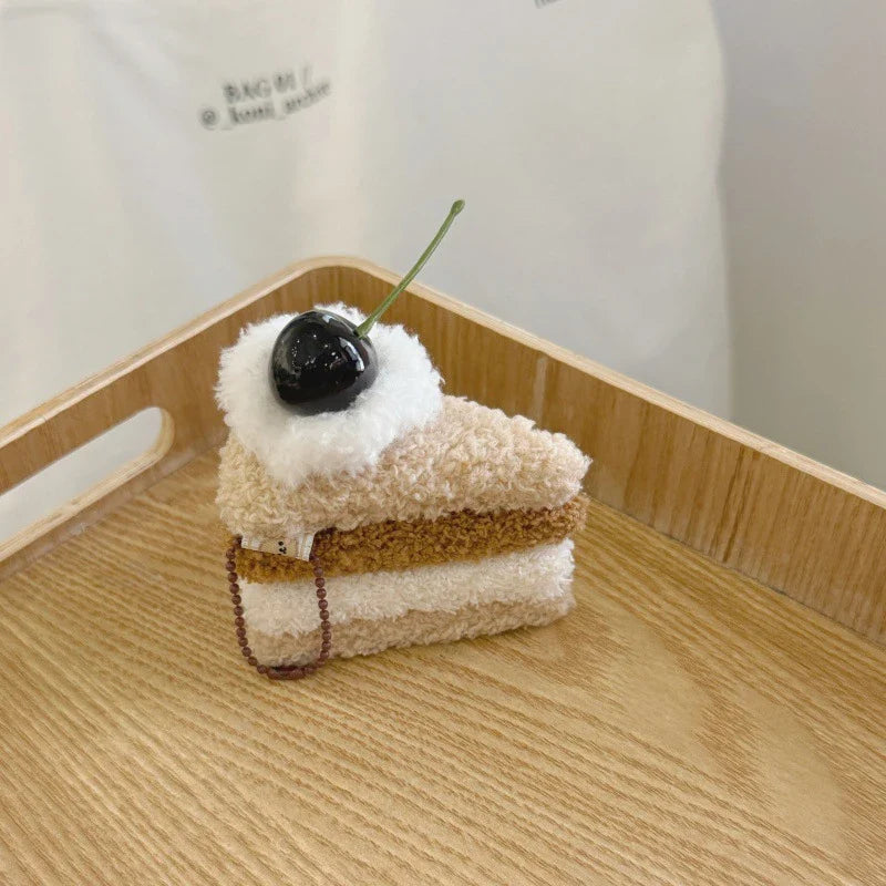 Food-Shaped Plush Keychain Set | Hamburger, Cake & Sandwich Stuffed Pendants — image 3