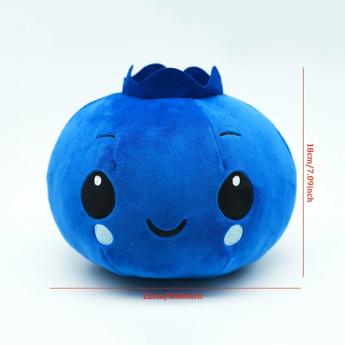 Blueberry Plush Toy - Soft Round Fruit Doll, 3-9" | 7-22 cm — image 9