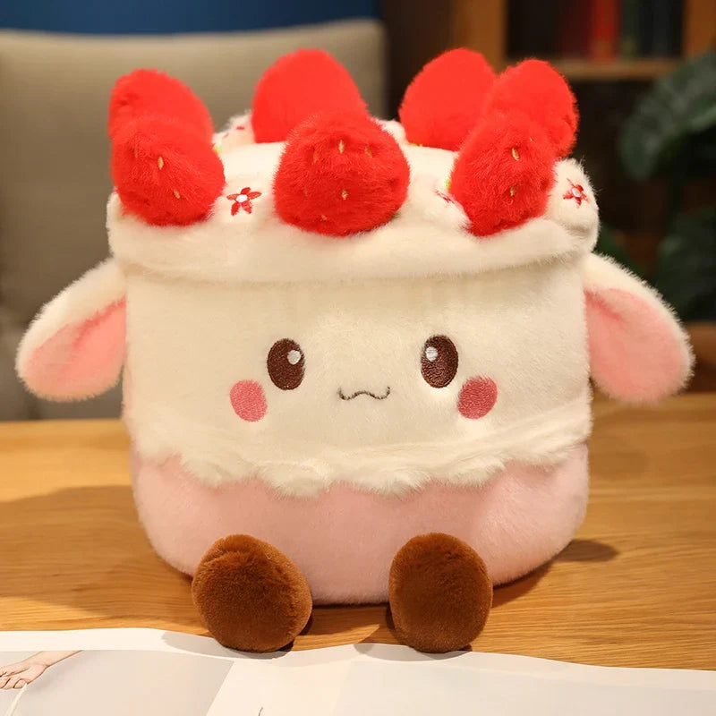 Fruit Cake Plush Pillow | Stuffed Cake Slice Toy, 8x12\ | 20x30 cm" — image 7
