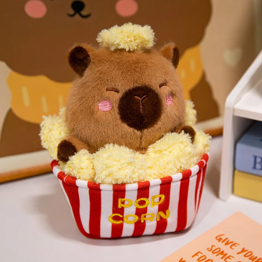 Puffed Rice Capybara Plush Toy | Cute Snack-Themed Stuffed Animal — image 1