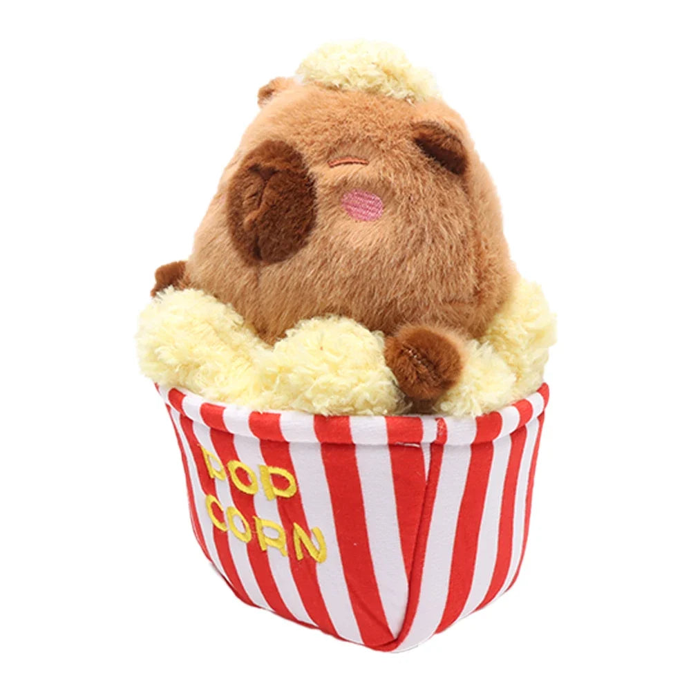 Puffed Rice Capybara Plush Toy | Cute Snack-Themed Stuffed Animal — image 3