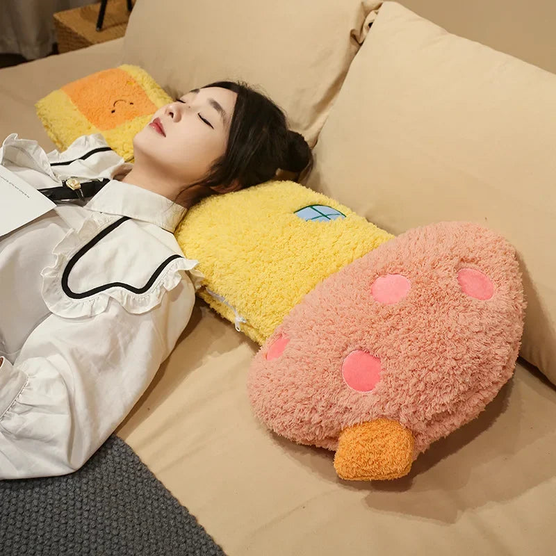 Mushroom House Plush Pillow - Soft Stuffed Cushion, 37-47" | 95-120 cm — image 5