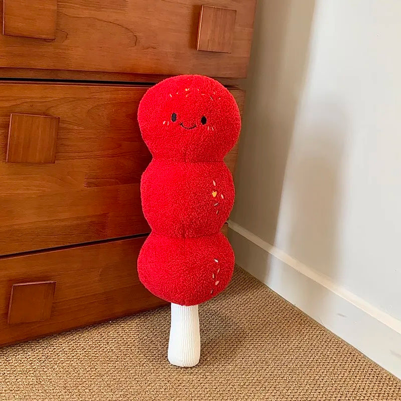 Candied Strawberry Tanghulu Body Pillow | Long Plush Bolster, 24–39" | 60–100 cm — image 6